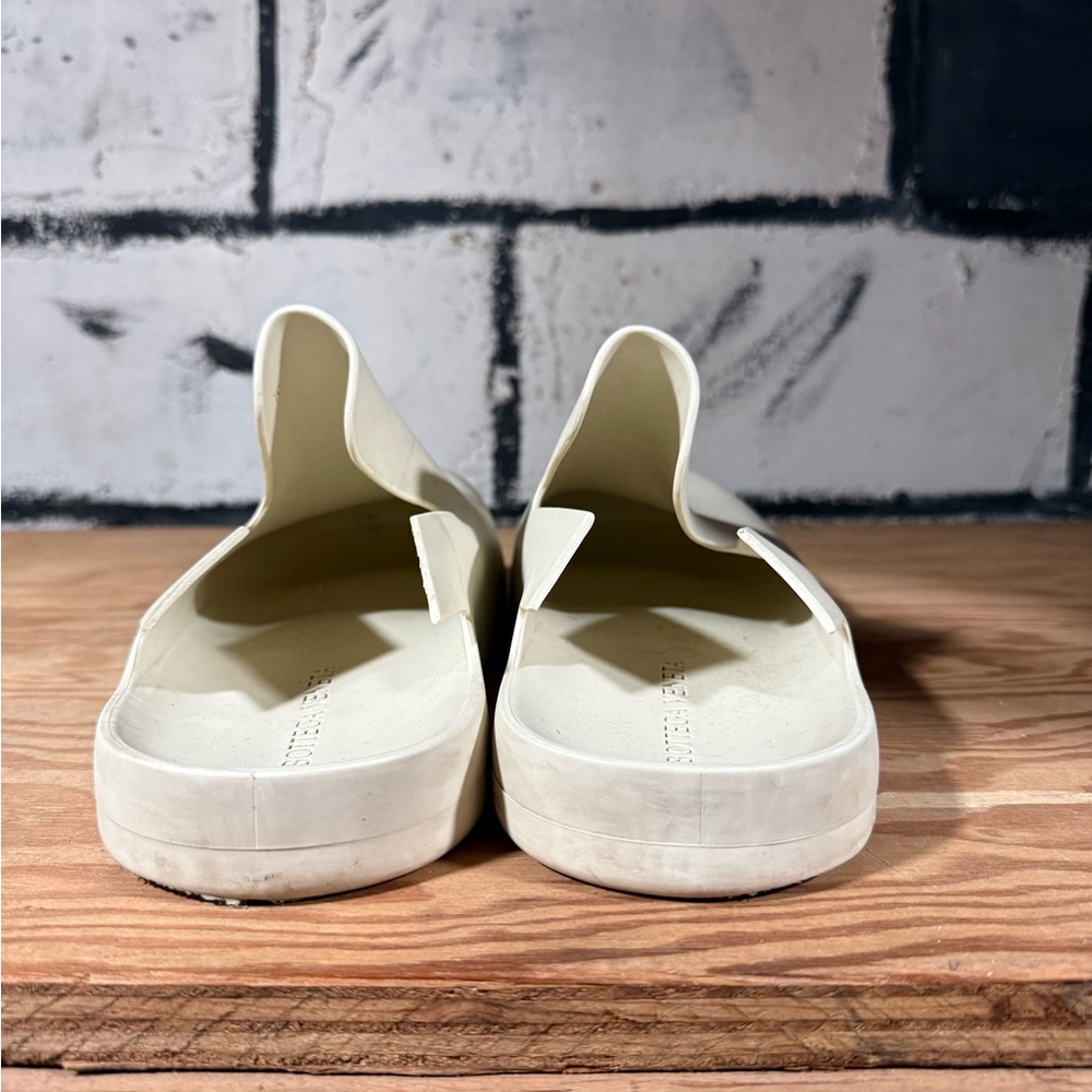 Bottega Veneta Puddle Clogs Rubber Mules Ivory Mens Size 46 (12) - Picture 5 of 12